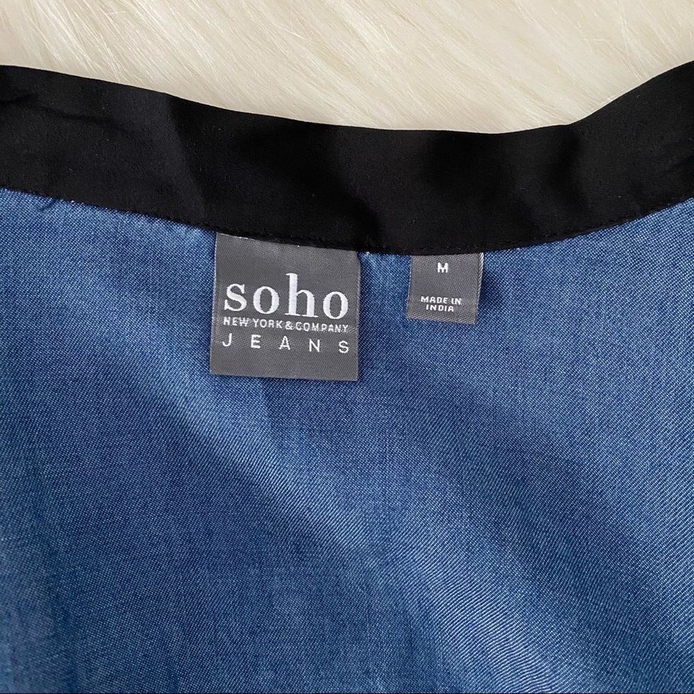 NY&Co Soho Jeans Chambray Shirt Size M - Picture 4 of 8